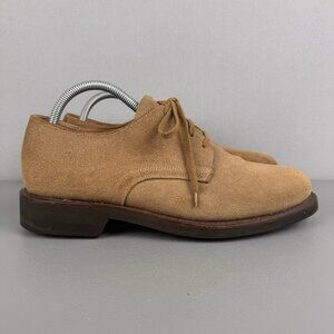 Polo Ralph Lauren Shoes Mens 9.5 D Brown Suede Leather Oxford Lace Up MD1043